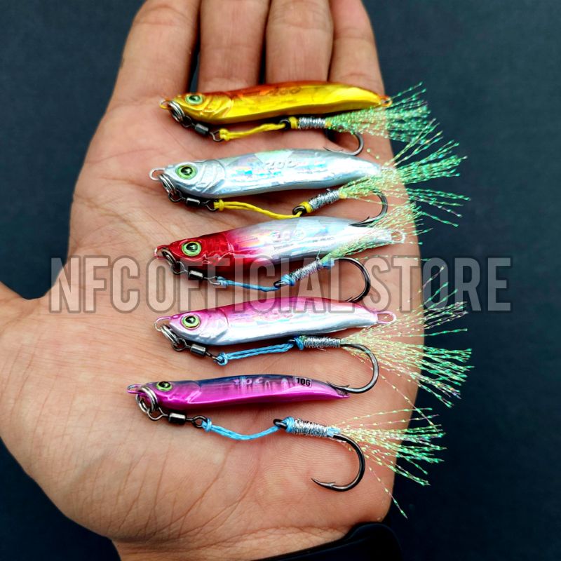 Micro Jig Copy EXODUS SALVATOR type S 10gr 15gr 20gr dengan single assist hook