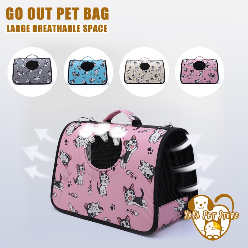 Tas Kucing Dan Hewan Pet Carrier Banyak Motif Terbaru Waterproof Pet Carrier Bag Tas Peliharaan Tas Anjing Kucing 4.9