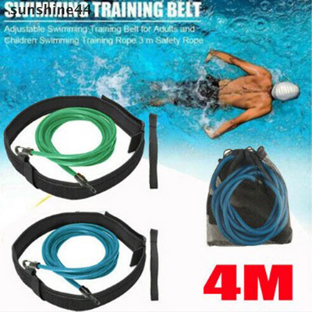 Sunshine Tali Resisten Elastis Adjustable Panjang 4m Untuk Latihan Berenang