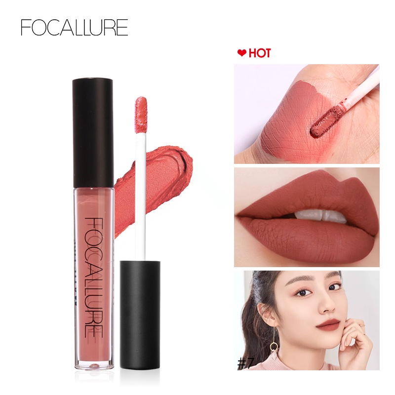 FOCALLURE Matte liquid lipstick waterproof long lasting ahan Lama Lipstick women lips cosmetics