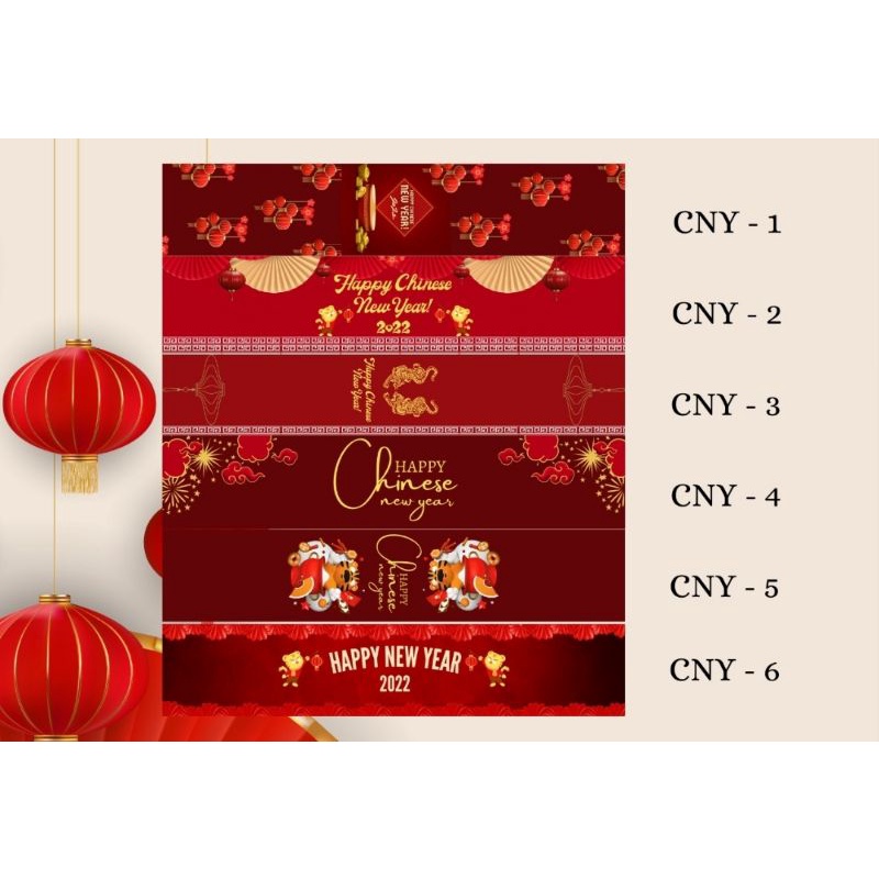 

sticker belt Chinese New Year/Tahun baru imlek/label/sleeve