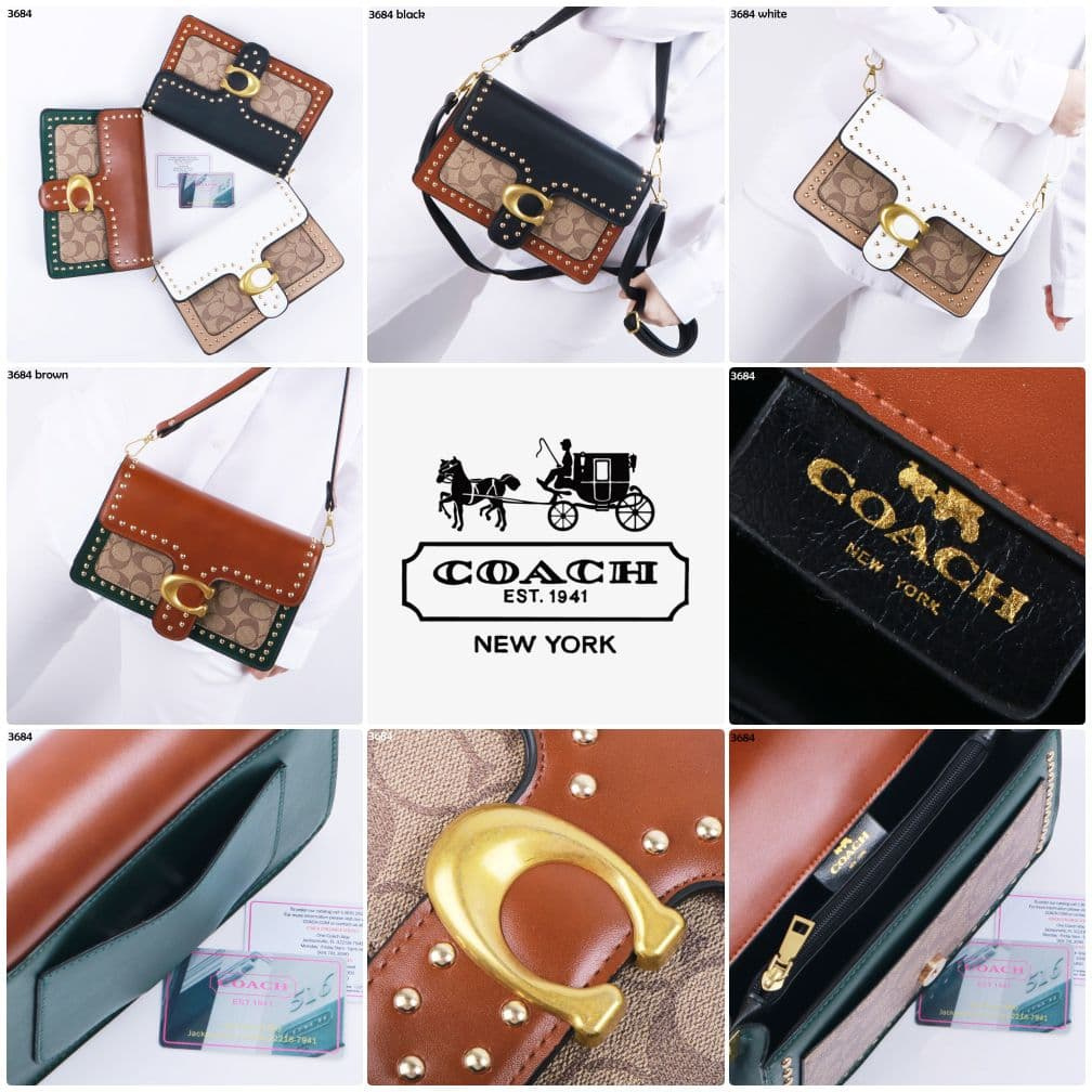 COD ❤️ Tas Wanita Coach Tabby 26 In Signature Canvas Shoulder Bag Premium Kulit tasbahu