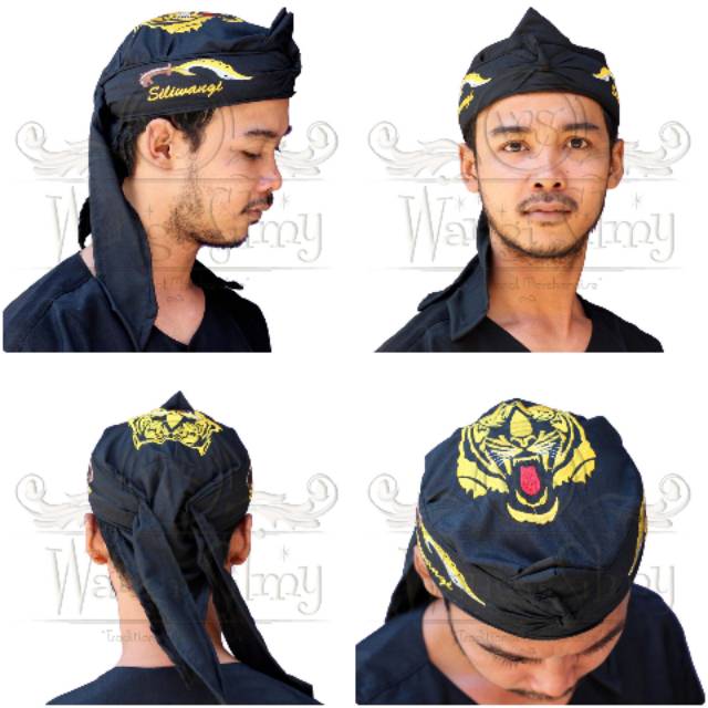 Iket Kujang Siliwangi Bordir - Blangkon Sunda Bordir Kujang Siliwangi