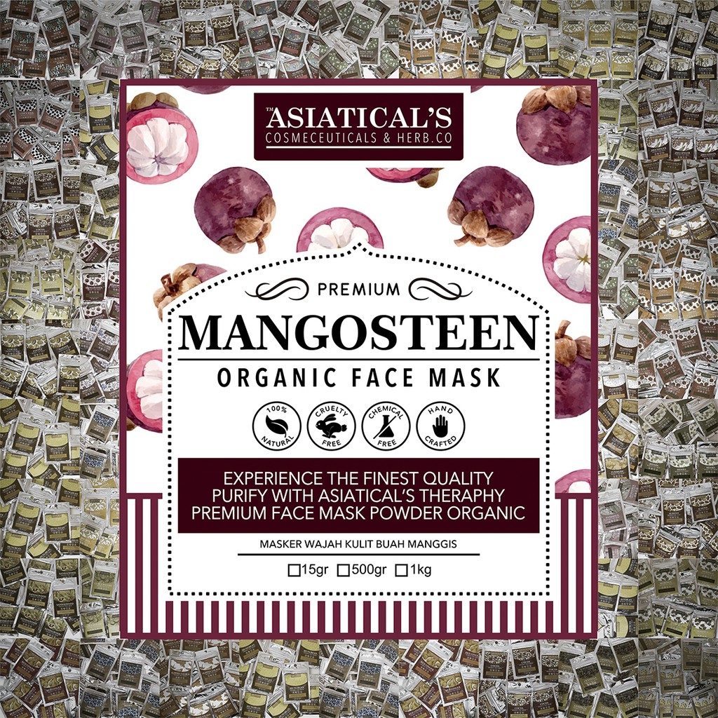 Download Mangosteen Masker Wajah Organik Masker Organic Face Mask Masker Bubuk Asiatical S 15gr Shopee Indonesia PSD Mockup Templates