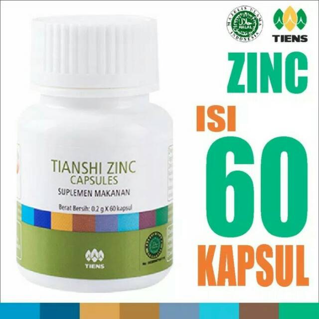 Tiens Zinc, Tiens Zinc Capsule, Tiens Zinc Peninggi Badan
