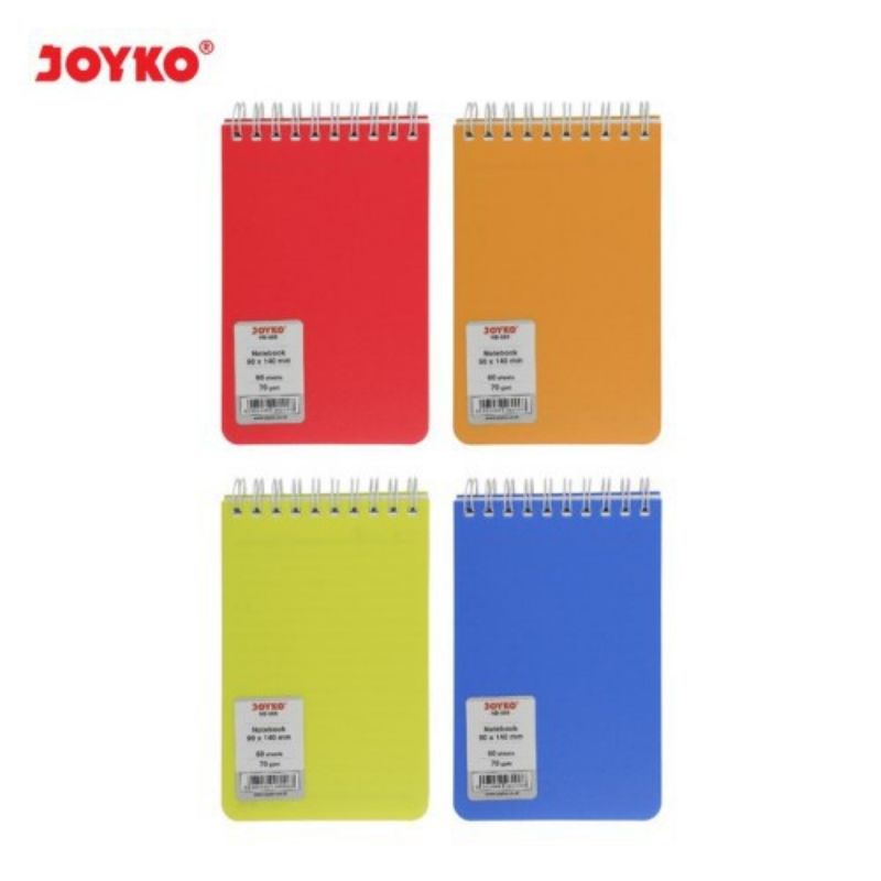 

JOYKO Notes A6 Spiral Atas NB-666 Buku Saku Ring Warna Neon 70 Gsm 60 Lbr