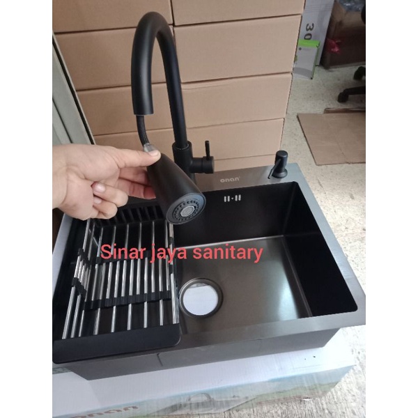 Paket sink Onan 6045 balck &quot; ORIGINAL &quot; / paket bak cuci piring 0nan 6045 hitam