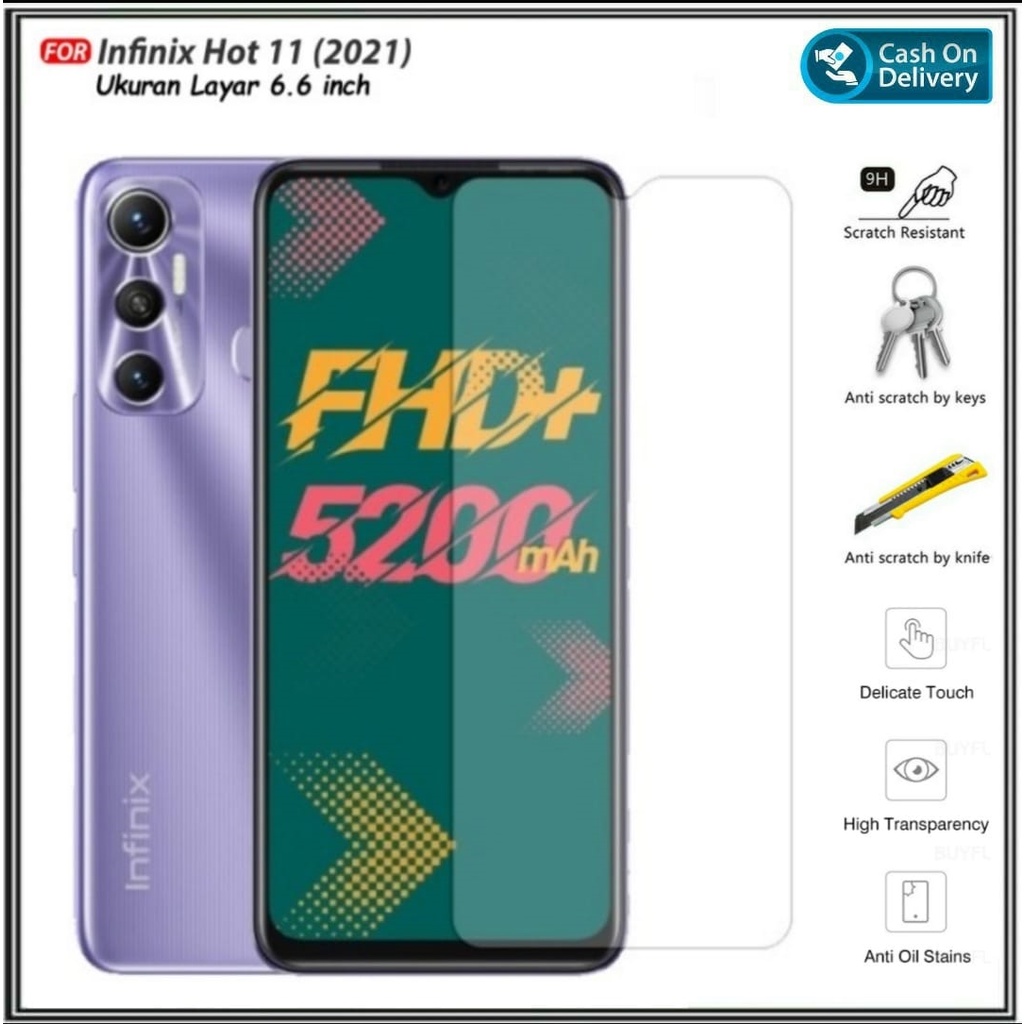 Mondi Store Tempered Glass Infinix Hot 11 Anti Gores Kaca