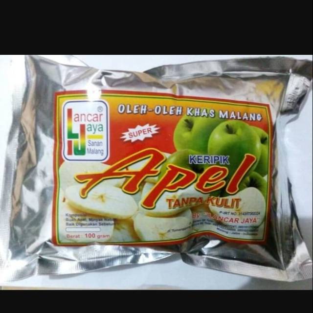 

Kripik Apel Merk Lancar Jaya /100gram