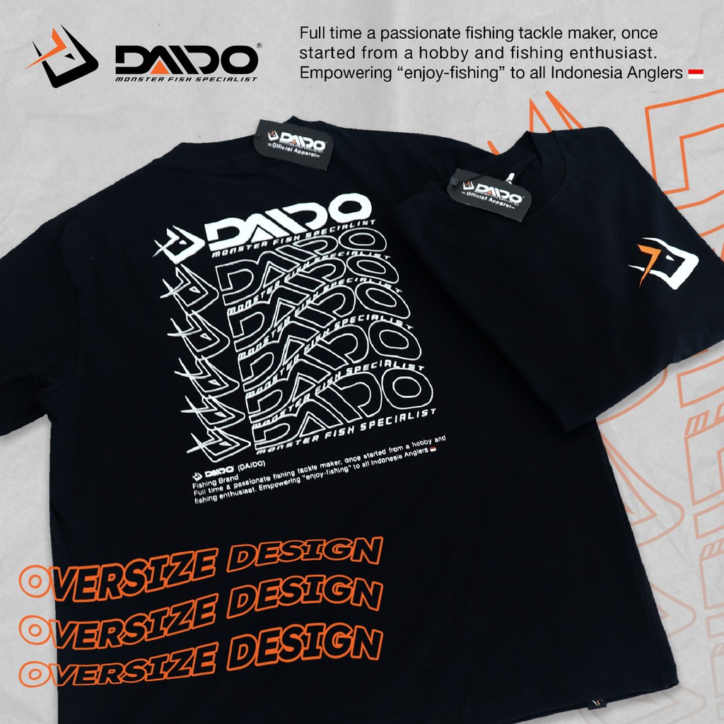 BAJU KAOS DAIDO FISHING TEAM OVERSIZED