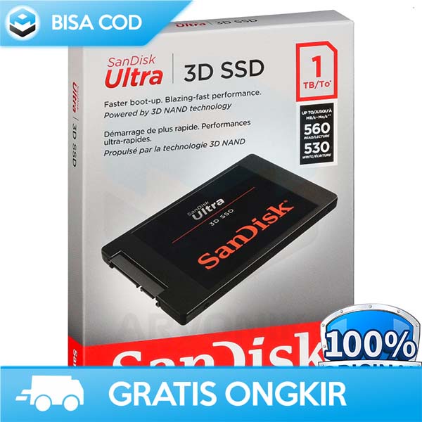 SOLID STATE DRIVE SSD SANDSIK ULTRA 1TB ADVANCED 3D NAND FOR COMPUTER