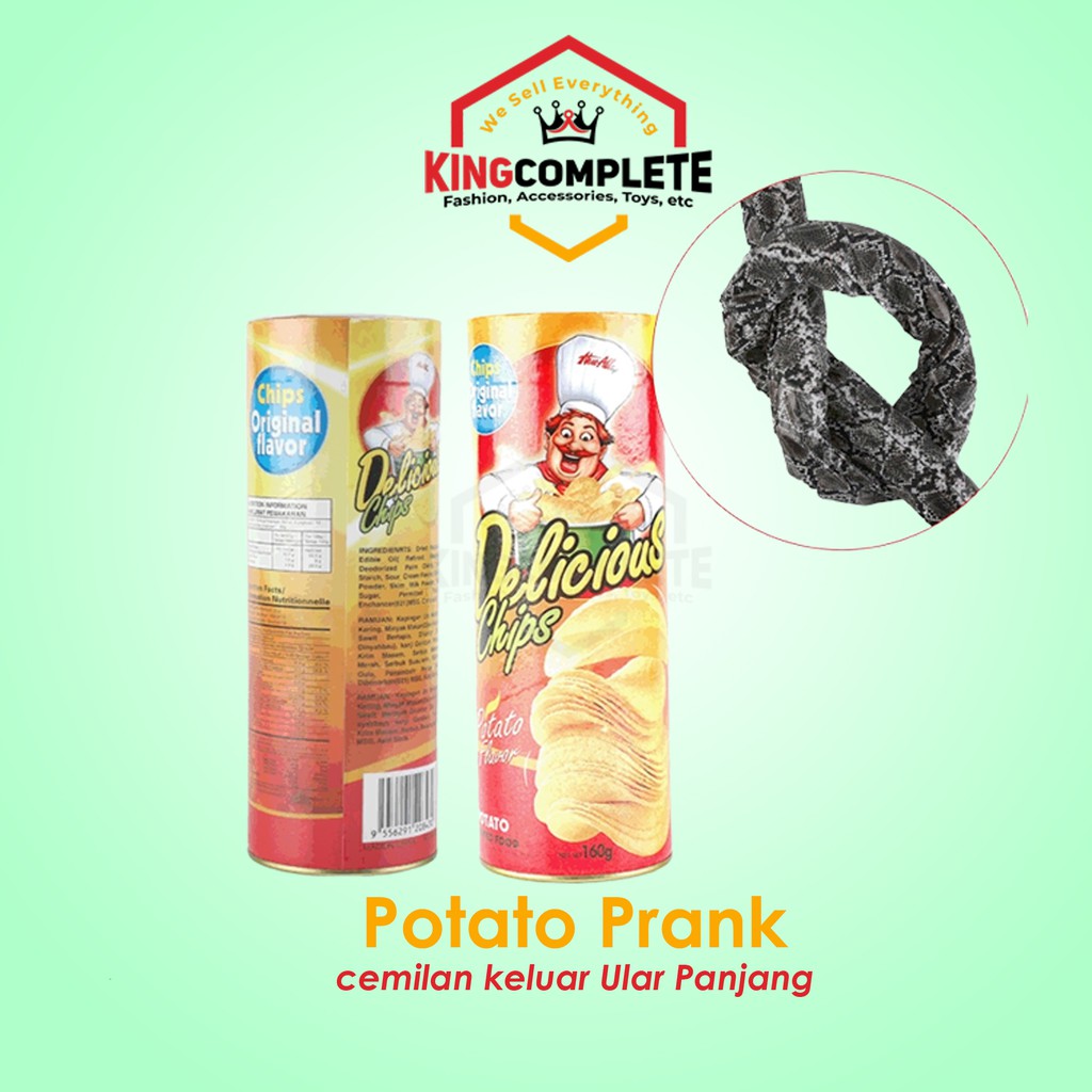 Fake Potato Chips Prank Alat Sulap Potato Chips snake Prank