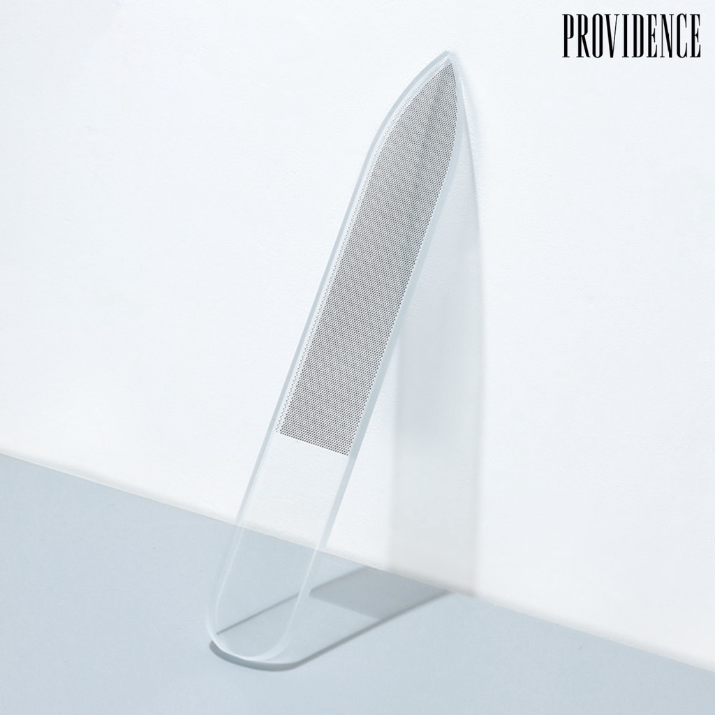 Providence Transparent Nail File Smooth Edge Non-Deformed Glass Polishing File Strip Washable Remover for Manicure