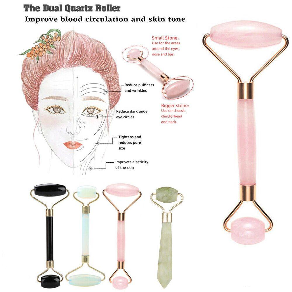 Needway   Roller Massager Relaksasi Batu Giok Pelangsing Wajah Anti-aging Giok Roller Tubuh Menggores Wajah Artefak Perawatan Kulit