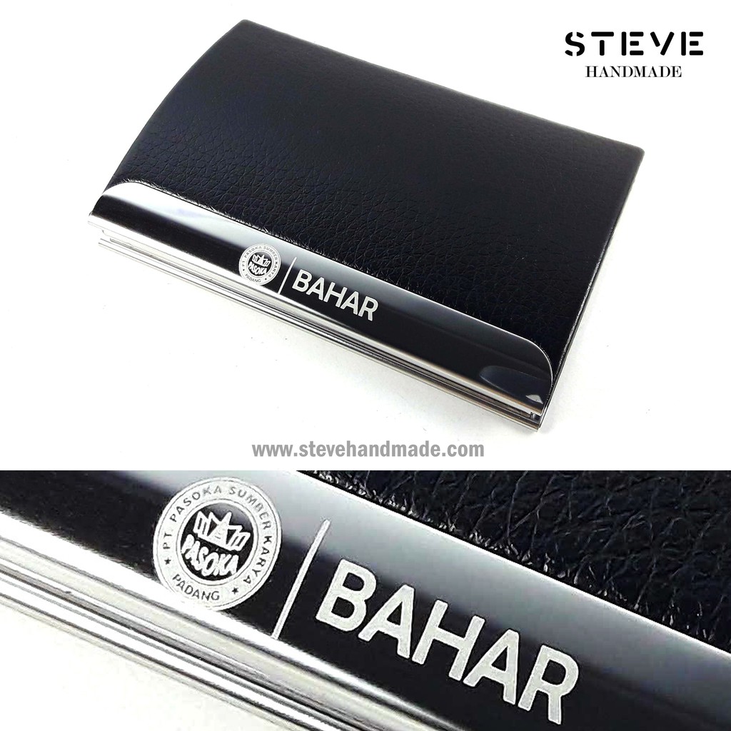 Tempat Kartu Nama Name Card Holder Dompet Kartu Kredit Credit Card Wallet CH006 Custom Nama &amp; Logo