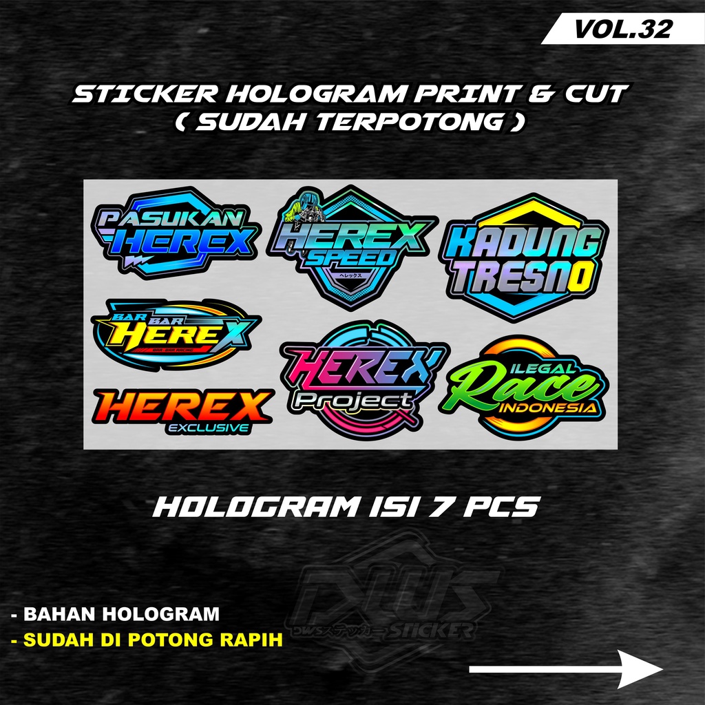 Sticker Print cutt Stiker Racing Pack stiker motor