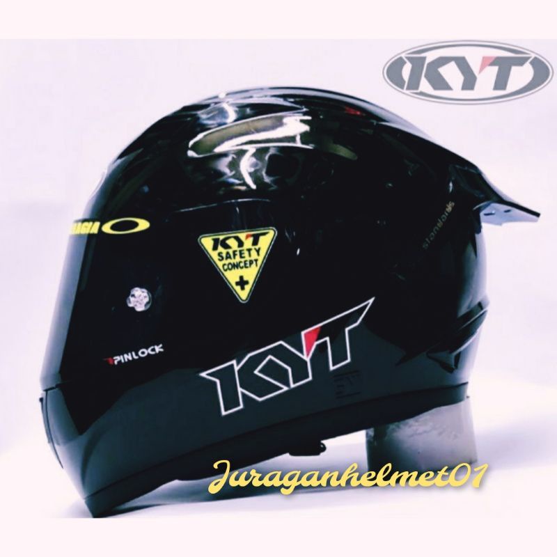 Helm full face kyt r10 solid (Paket Ganteng)