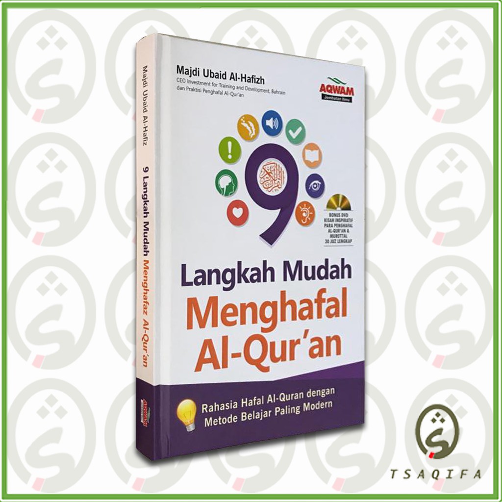 Buku 9 LANGKAH MUDAH MENGHAFAL ALQURAN ( Majdi Ubaid Al-Hafizh ) Rahasia Hafal Quran Penerbit Aqwam