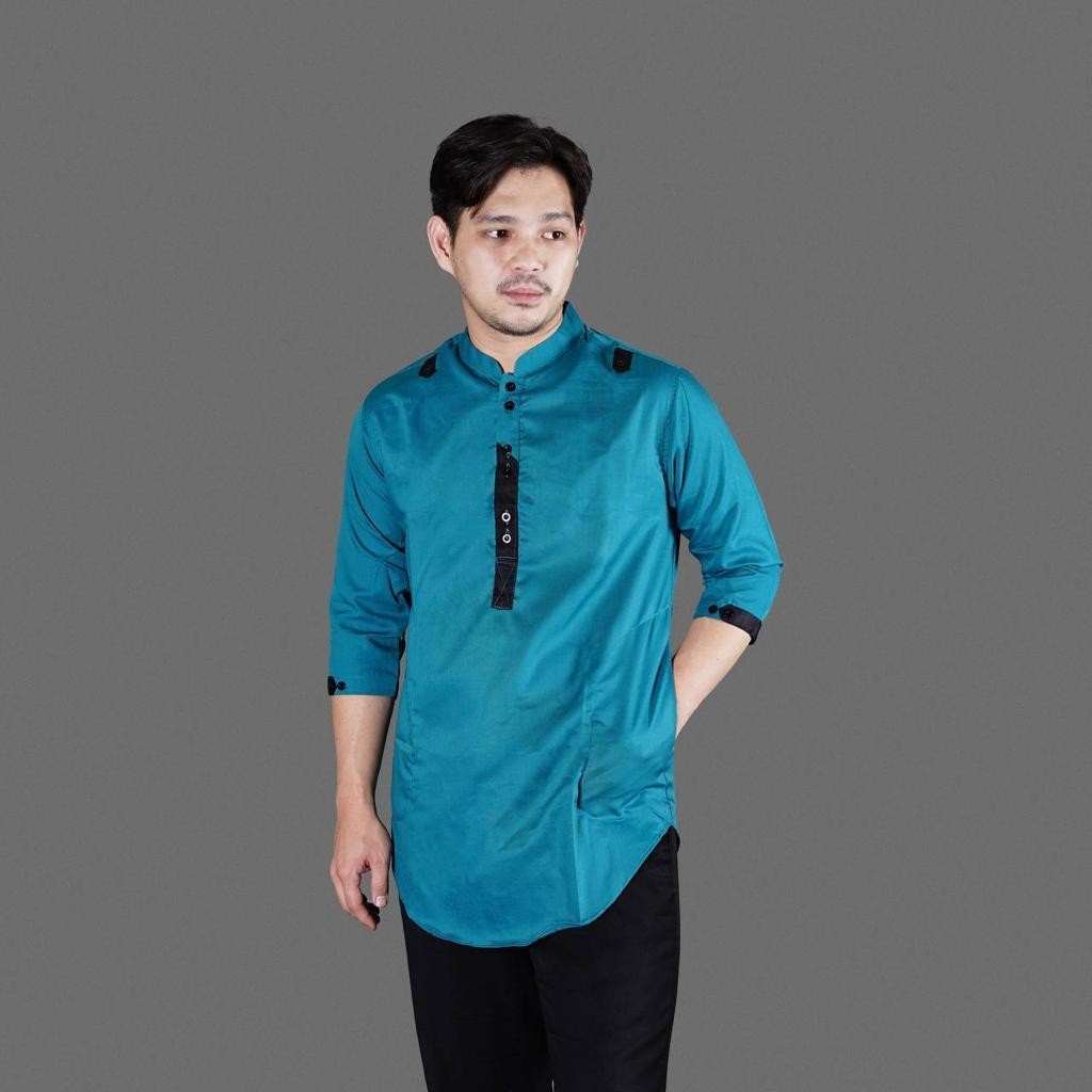 Sensor Koko Matt toyobo Fashion Pria Muslim Lengan panjang full Cotton