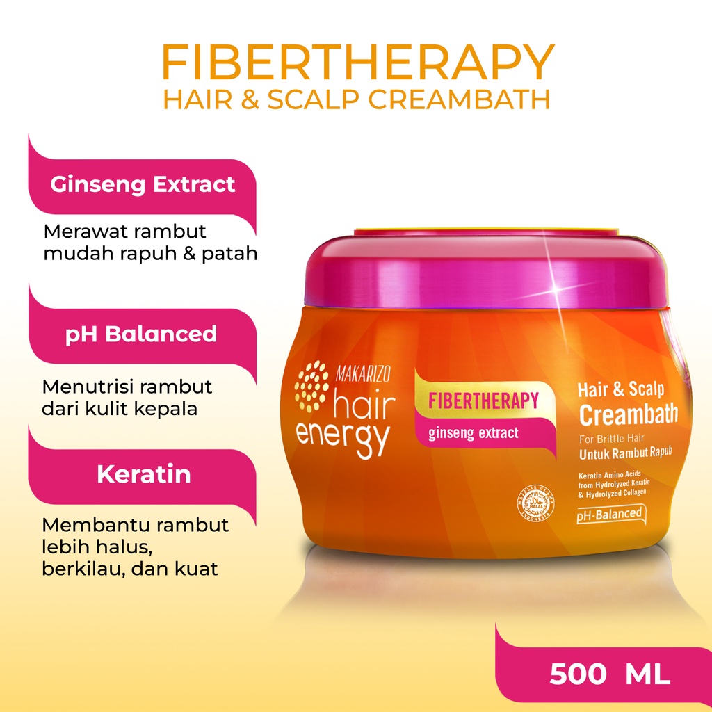 Makarizo HairEnergy HairScalp Creambath Ginseng 500g FREE SANITIZER-2