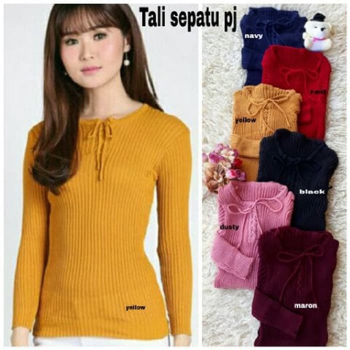 Myla Top Baju Salur Atasan Salur Blouse Salur Blouse Wa