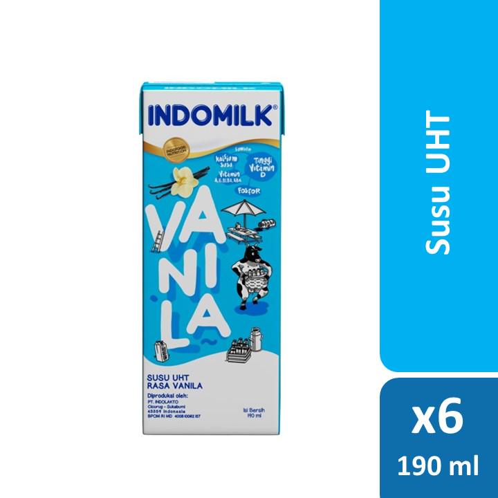 

Indomilk Susu UHT Vanilla 190 ml x 6 pcs