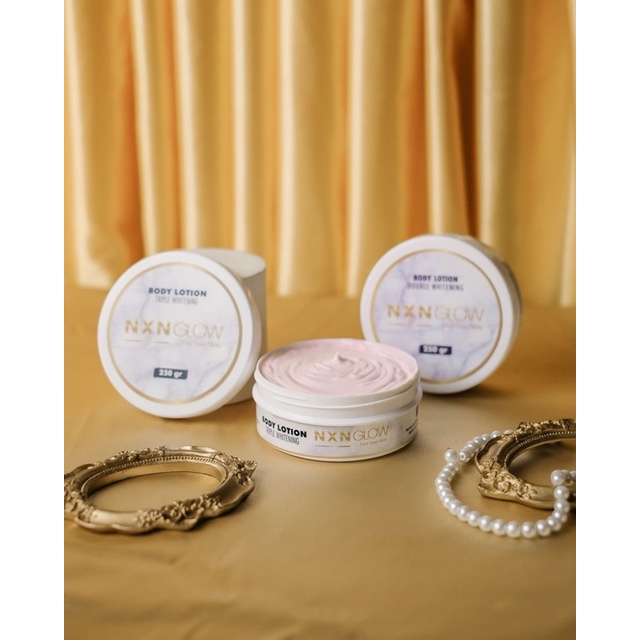 Triple Whitening Lotion NXN GLOW (Hand Body Pemutih Cepat Viral Ampuh)