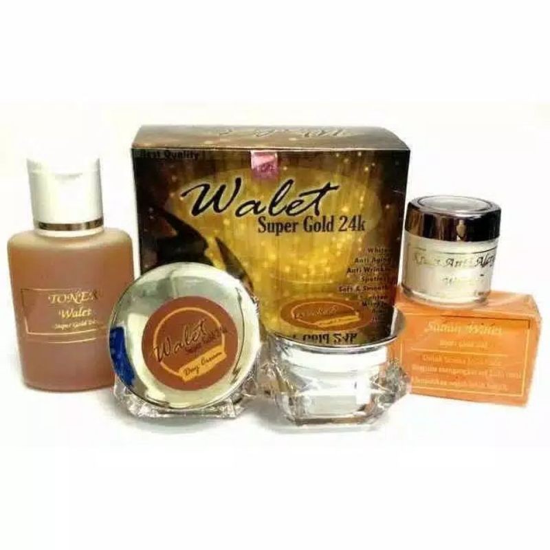 CREAM WALET SUPER GOLD 24K