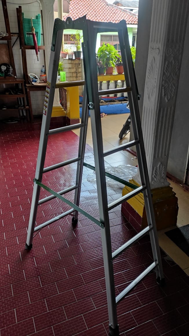 Tangga Lipat Alumunium 1.75m / Murah Awet Berkualitas