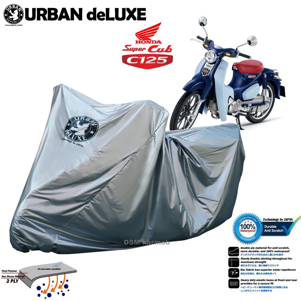 Urban Deluxe / Cover Motor Honda C125 Super Cub / Cover Motor Urban 2 Lapis Waterproof / DSM