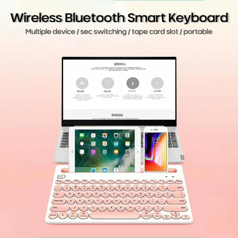 Keyboard wireless bluetooth untuk hp atau tablet