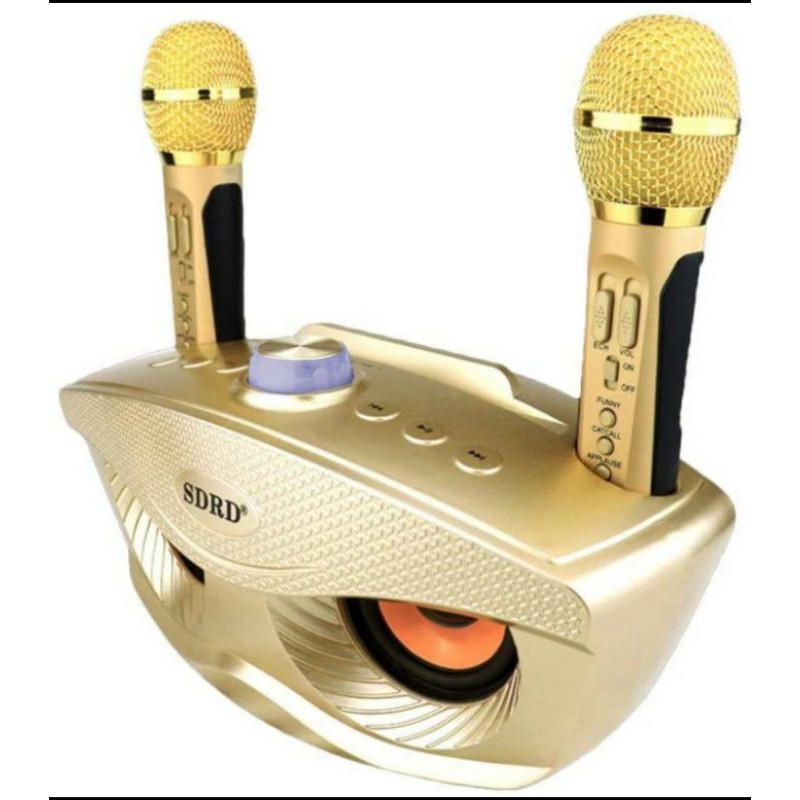 SPEAKER FLECO GRATIS MIC WERLESS SDRD 306 MIC DOBLE KAROAKE