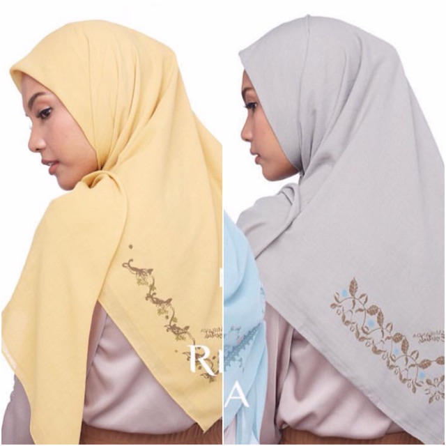 Mendung Jarik Scarf Polos Ria Miranda