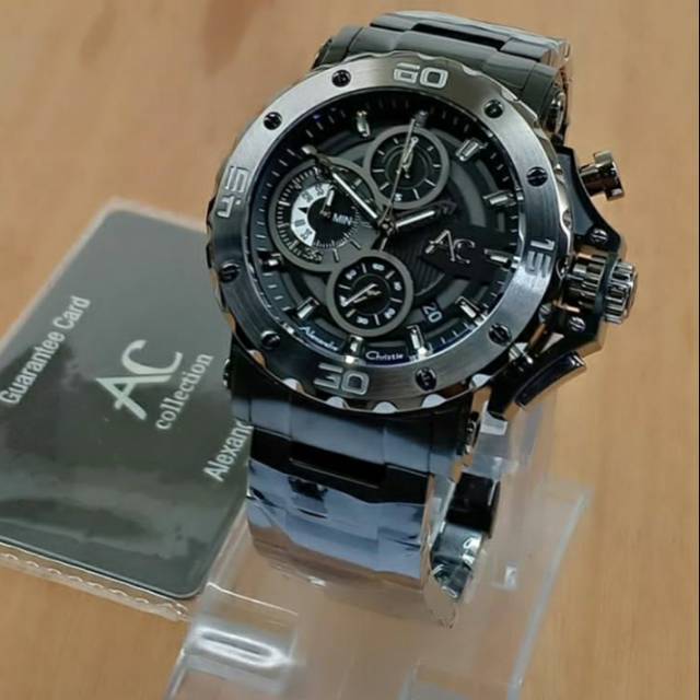 JAM TANGAN PRIA ALEXANDRE CHRISTIE AC9405 RANTAI ORIGINAL