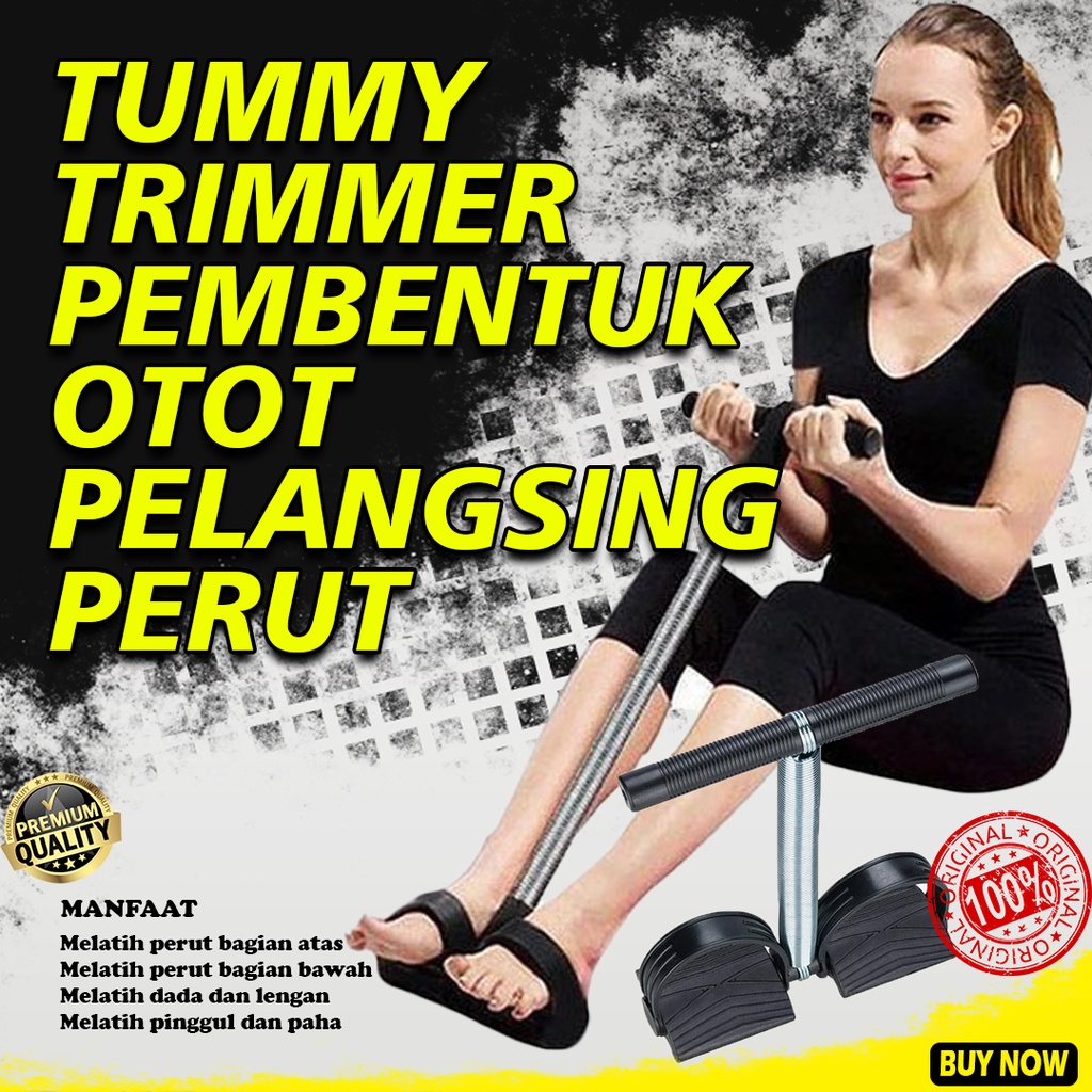 TUMMY TRIMMER PEMBENTUK OTOT PELANGSING PERUT Alat Bantu Olahraga Situp Gym Fitness di Rumah