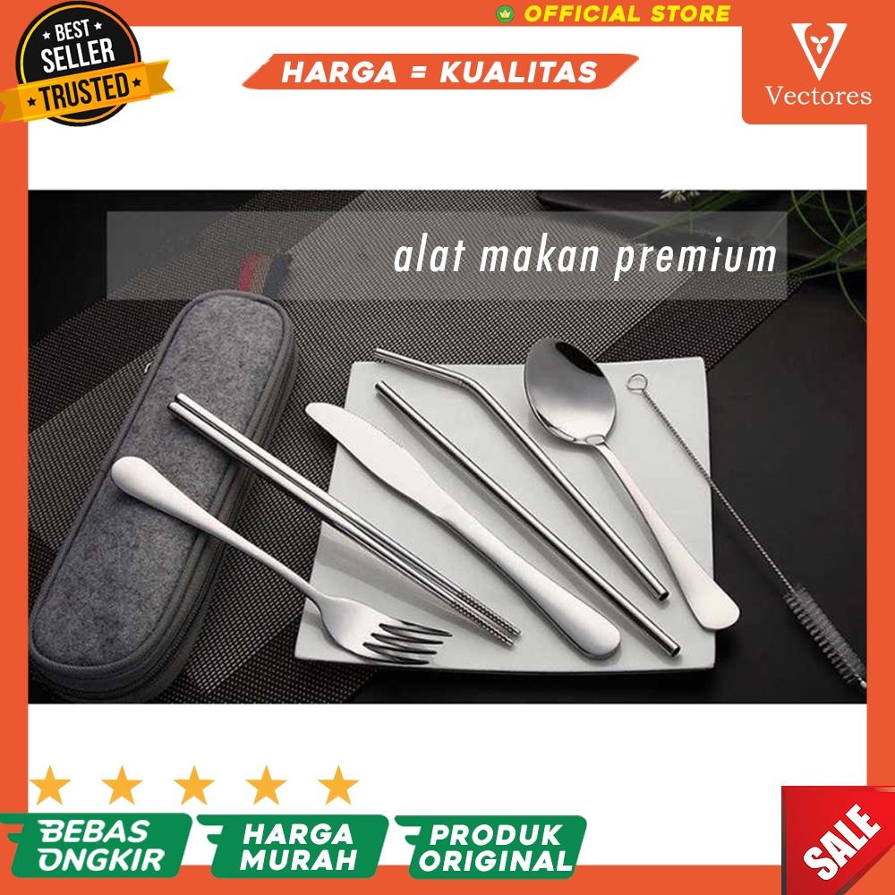 Cutlery Set Alat Set Makan Sendok Stainless Steel Berkualitas