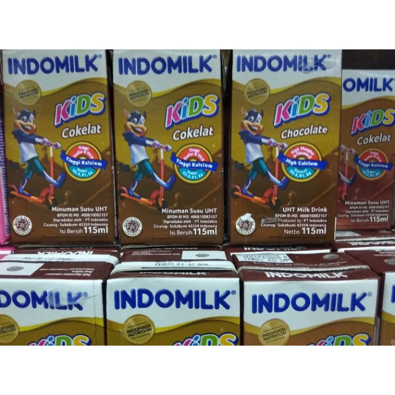 

Indomilk Kids Susu UHT Strawbery/coklat 115 ml