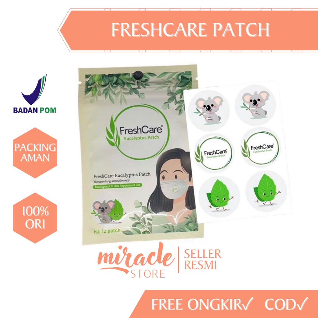 FRESHCARE PATCH STIKER AROMATERAPI MASKER PATCH AROMATHERAPY EUCALYPTUS PATCH FRESH CARE