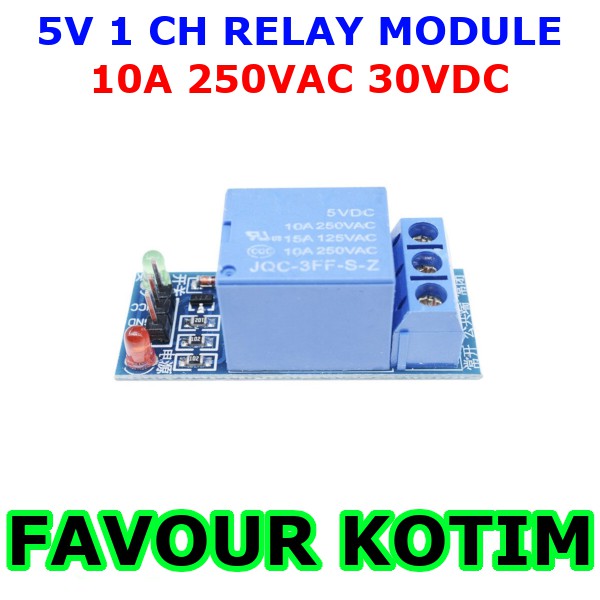 5V 1 CHANNEL RELAY MODULE ARDUINO RASPBERRY PI FVKOTIM