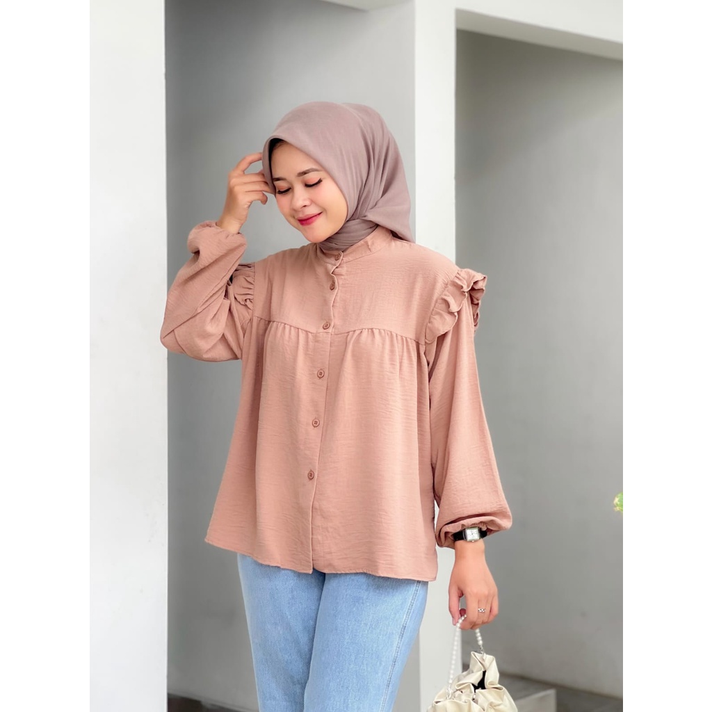 Miami Crinkle Blouse LD 110 / Rima Blouse Crinkle Air flow Premium