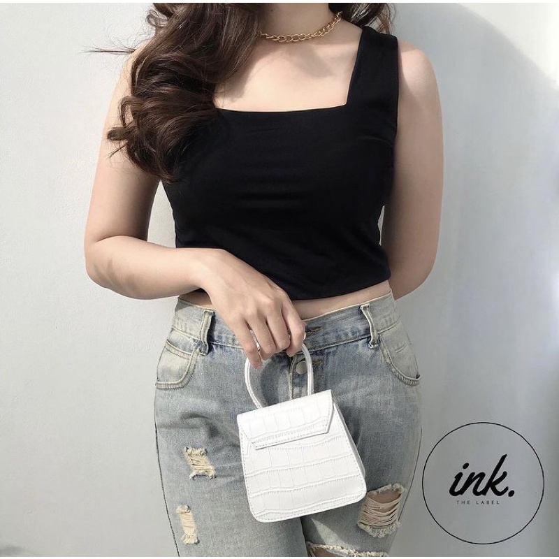 Alina Square Tank Top / Crop Top / Korean Top