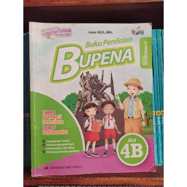 BUKU BEKAS BUPENA 4B KELAS 4 SD ERLANGGA KURIKULUM 2013