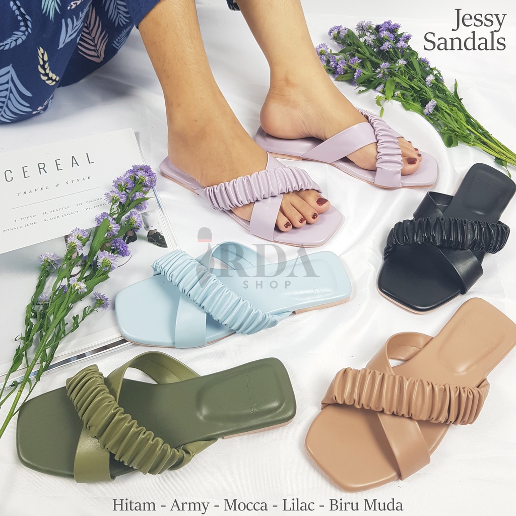 Irda - JESSY Sandal Flat Wanita Silang