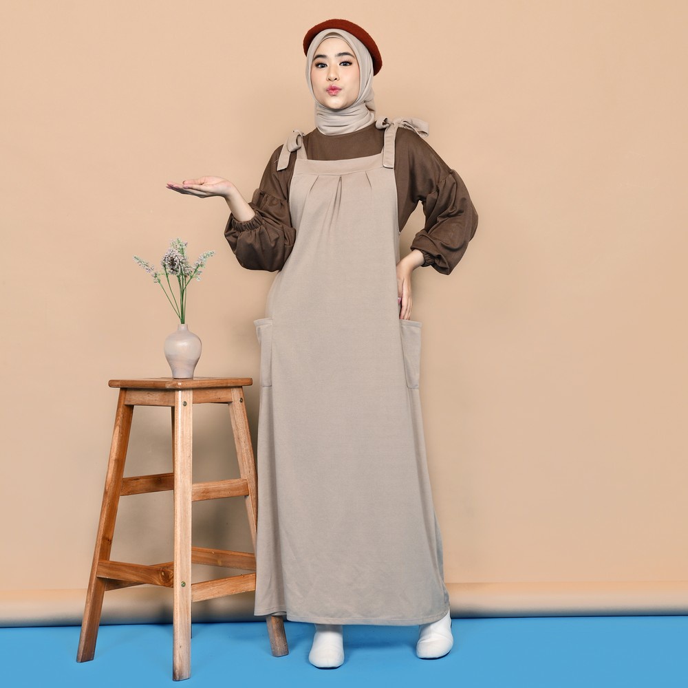 Mybamus Nadir Pocket Overall Dress - Gamis Jumpsuit Muslim-2