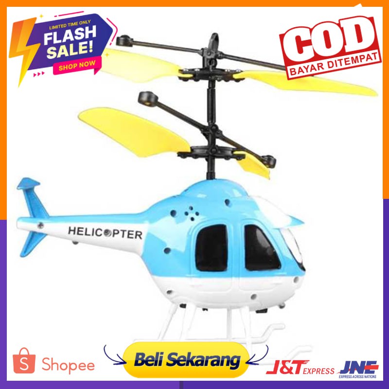 COD Mainan Anak Helikopter  dengan Kontrol Sensor