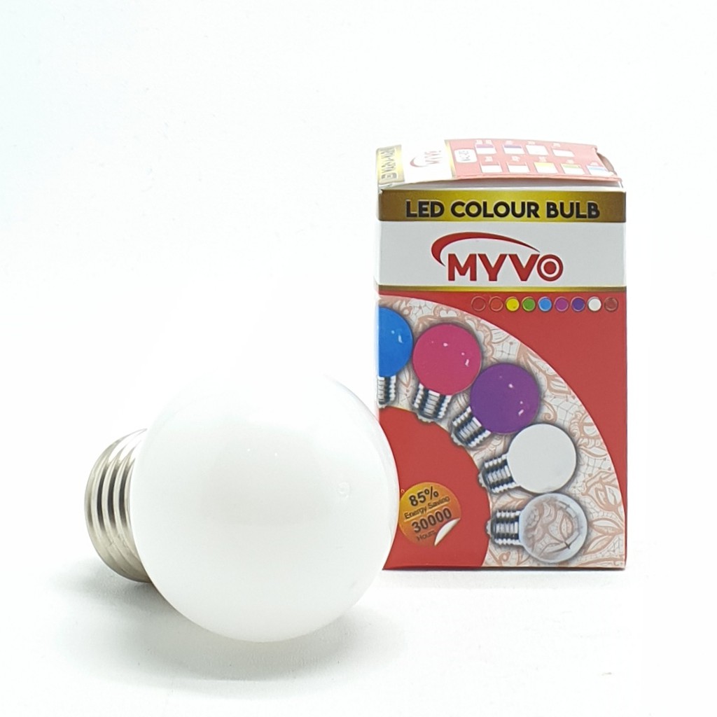 Myvo CD Putih Lampu Led Ping Pong 3W E27 Warna CD Putih / Lampu Dekorasi