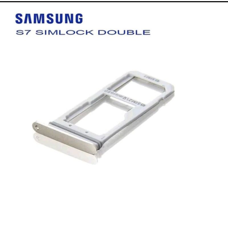 Simlock simtray Samsung Galaxy S7 Flat G930 Double Slot Simcard - Sim lock sim Tray Holder Simcard
