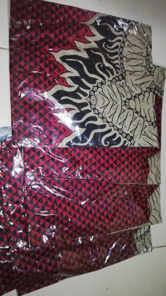 Batik Couple Keluarga Sania Ruffle Ori Ndoro Jowi Dnt Motif Kembang Langit