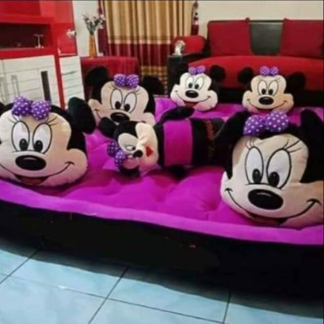 PREMIUM Kasur Gender karakter 200x180x20 cm FULL SILIKON BANTAL 5 GULING 1