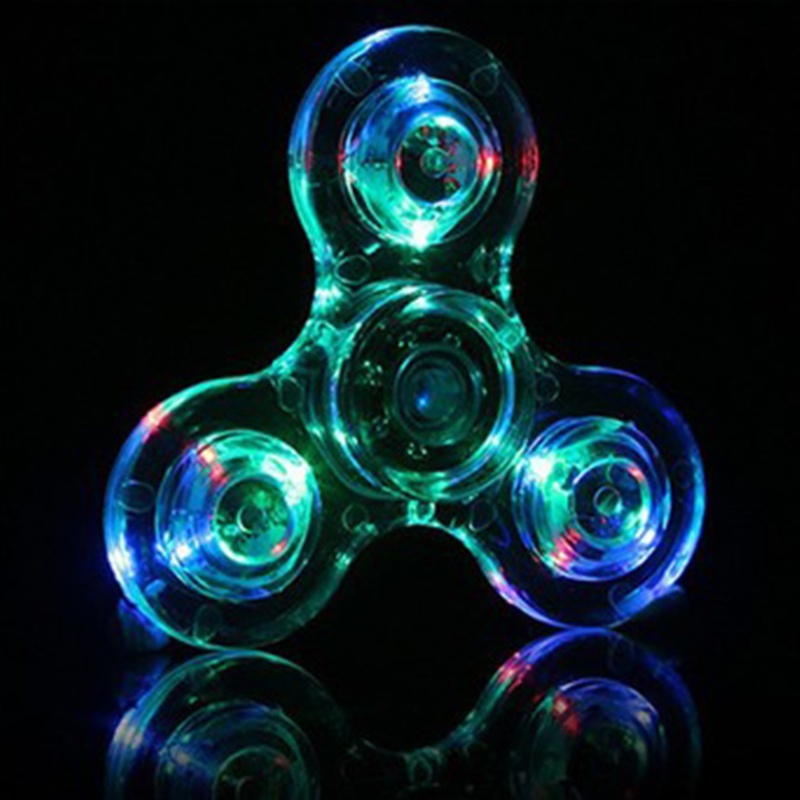 Mary Mainan Fidget Gyro Anti Galau 3 ''Spinner Transparan Untuk Dewasa ADD OCD Therapy